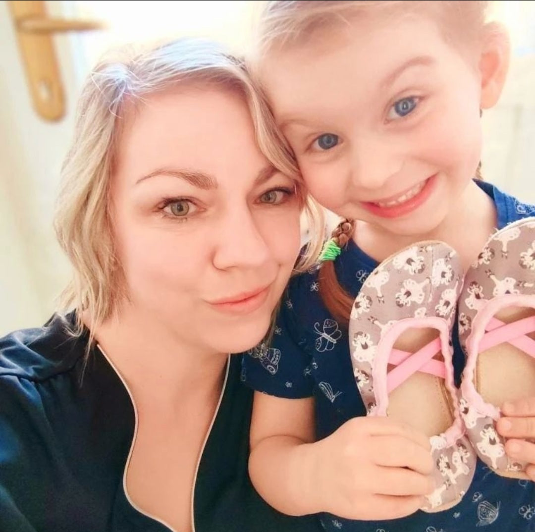Schläppchen für Partnerlook für Mama und Tochter