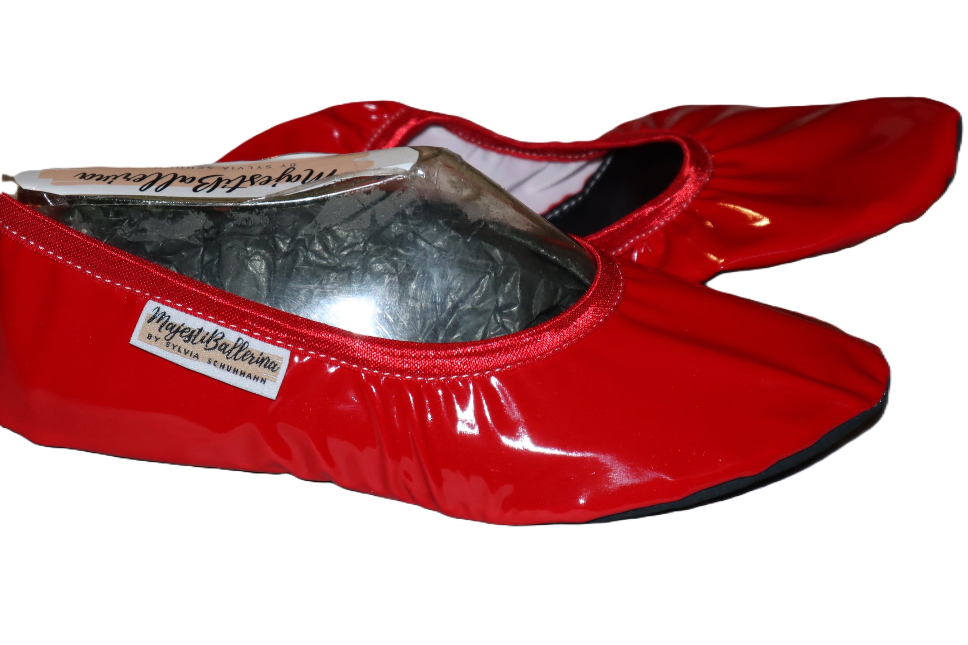 MajestiBallerina Celia 22-3444 Latex biElastic imitat Federleicht Reisehausschuhe