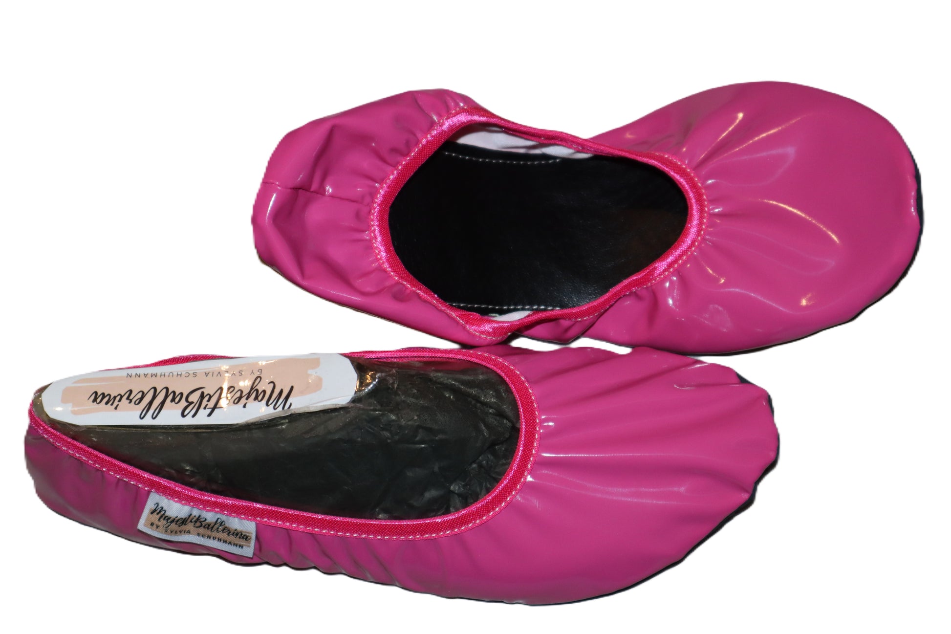 MajestiBallerina Celia 22-3444 Latex biElastic imitat Federleicht Reisehausschuhe