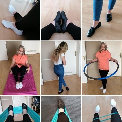 MajestiBallerina ostalgie Ossi DDR Gymnastikschuhe Soft L/L 22-8920 schwarz o Weiß EU30 bis 48
