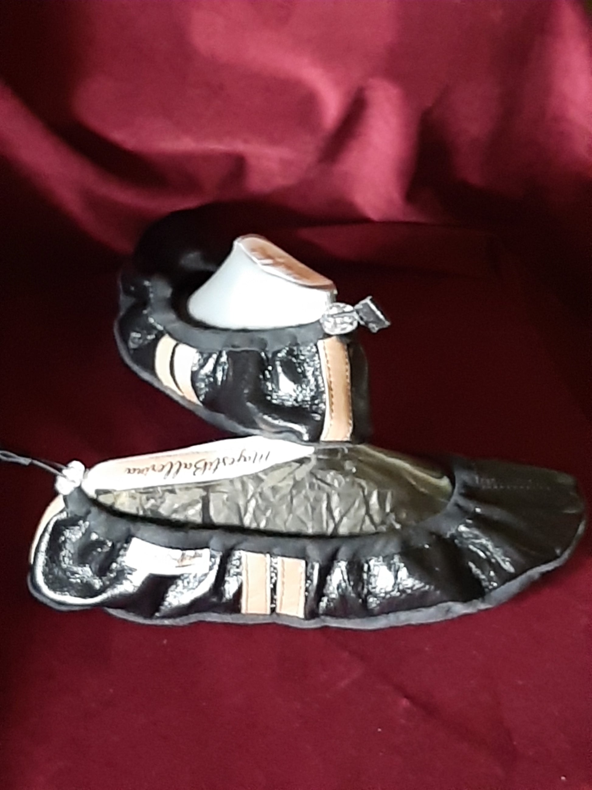Ballettschuhe MajestiBallerina Tanyastyle deLuxe 22-1711 beige rot schwarz Lackleder