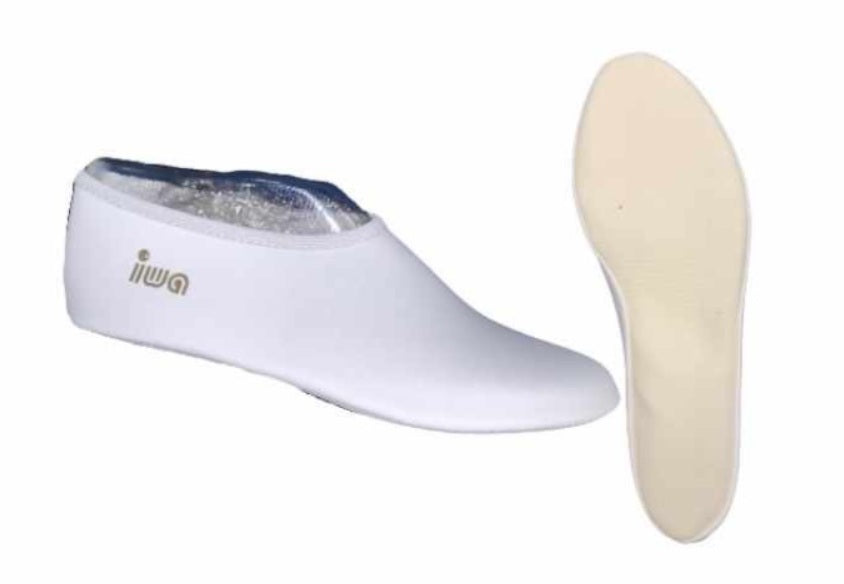 Trampolin Fun Trampolinschuhe weiß mit weißer Sohle