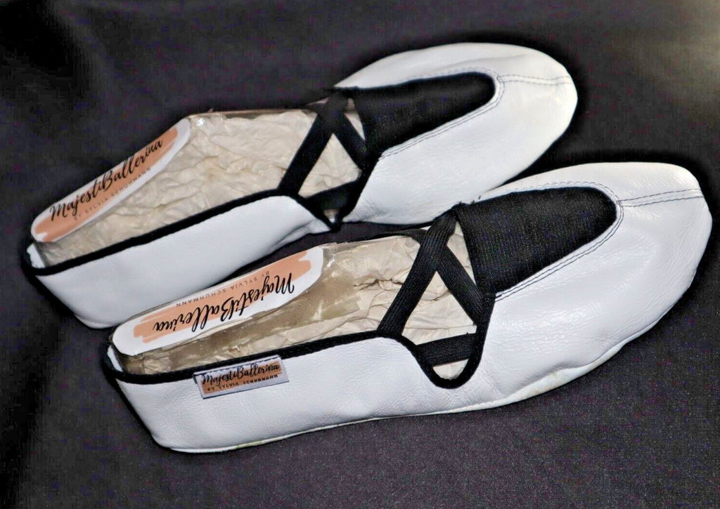 Majestiballerina 22-0610 RSG Nappa Leder Gymnastikschuhe Schläppchen mit criss cross bis 48