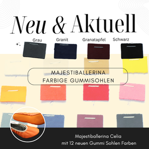 Majestiballerina CELIA mit farblich abgestimmter Gummisohle Elegance re-defined with Color-Styrogum (Kopie) (Kopie)